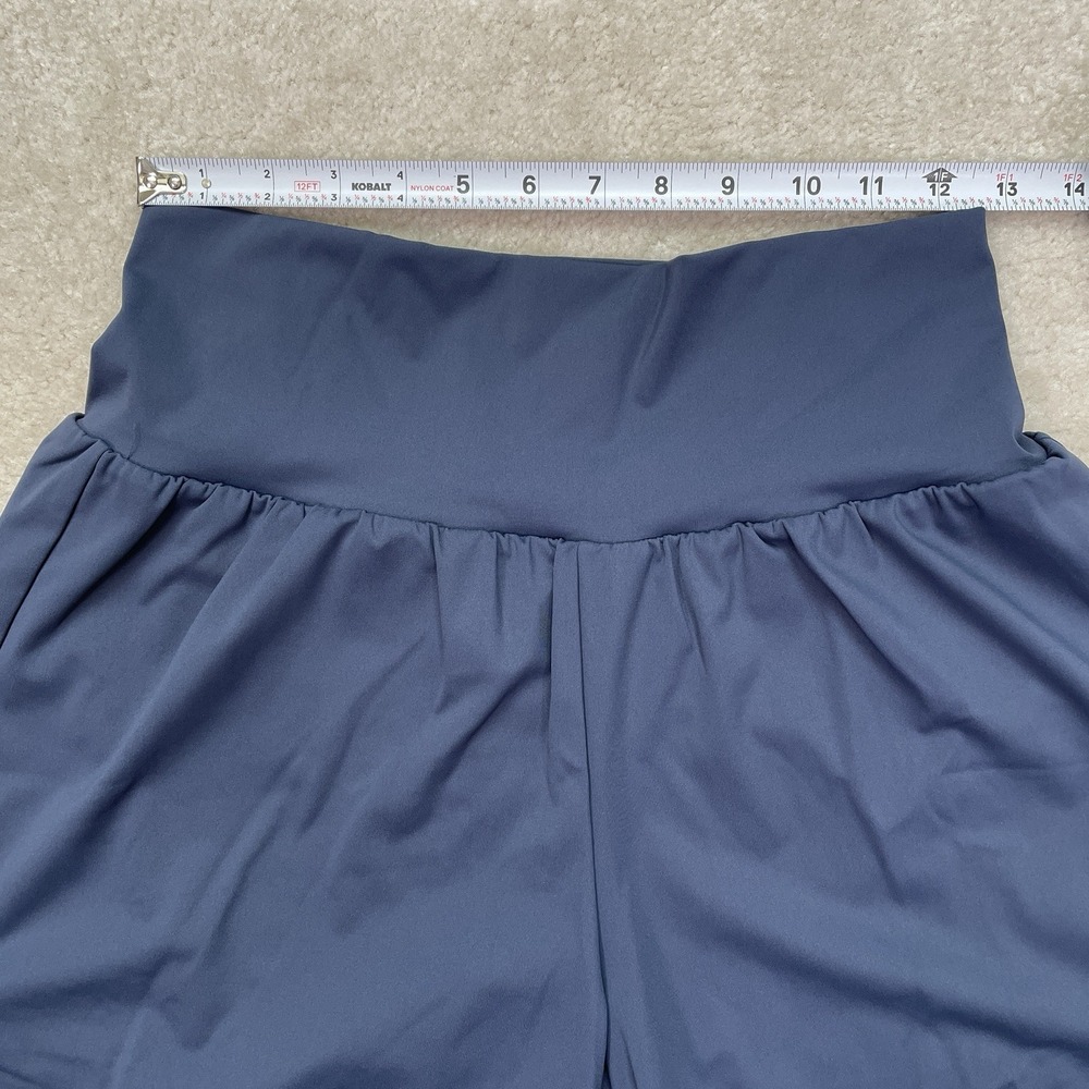 Halara Softlyzero Airy Shorts Womens Large Navy Super High Waisted 2-in-1 Yoga - Picture 2 of 13